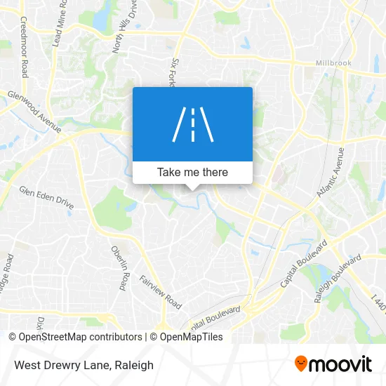 West Drewry Lane map