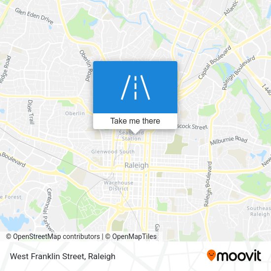 West Franklin Street map
