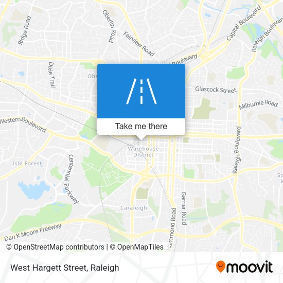 West Hargett Street map