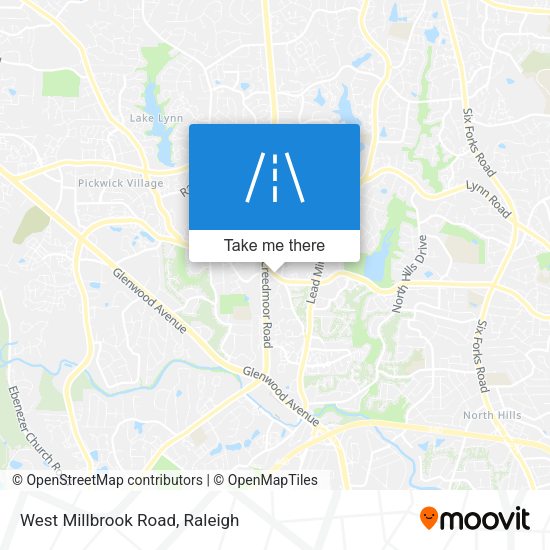 Mapa de West Millbrook Road