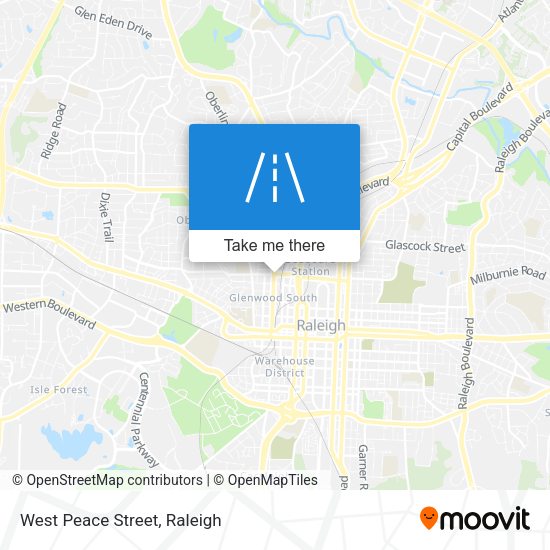 Mapa de West Peace Street
