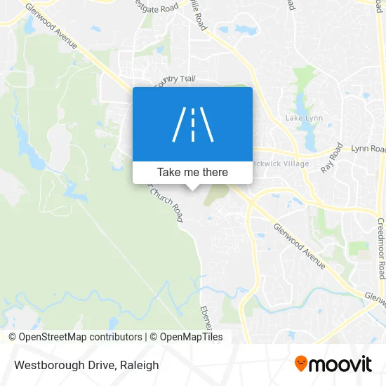 Westborough Drive map