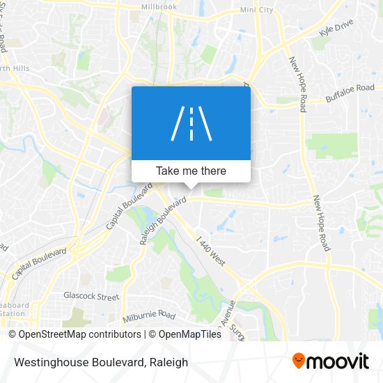 Mapa de Westinghouse Boulevard