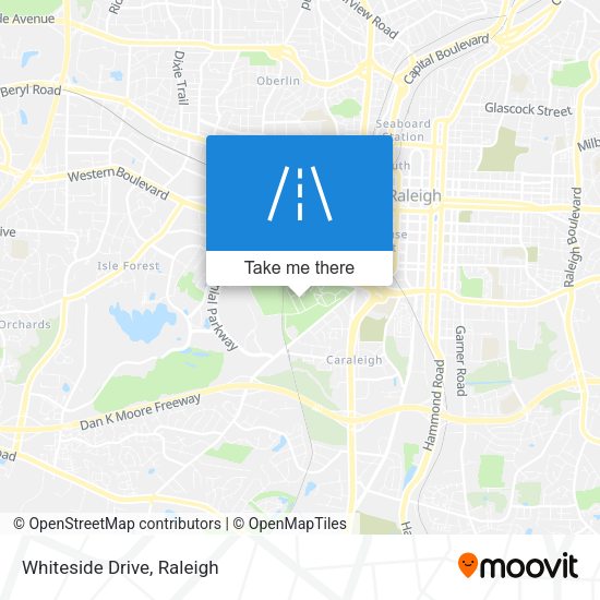 Mapa de Whiteside Drive
