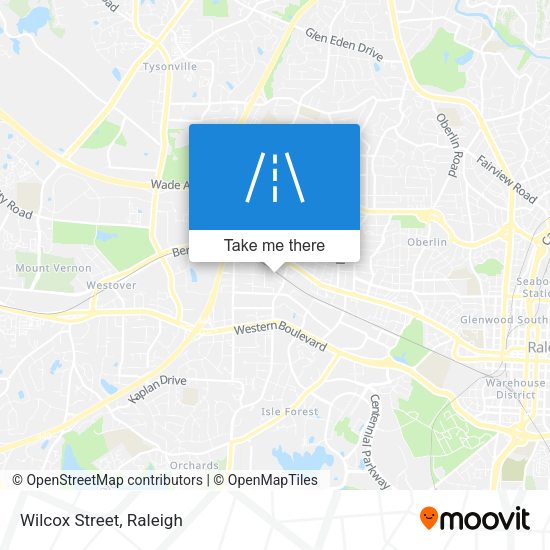 Mapa de Wilcox Street