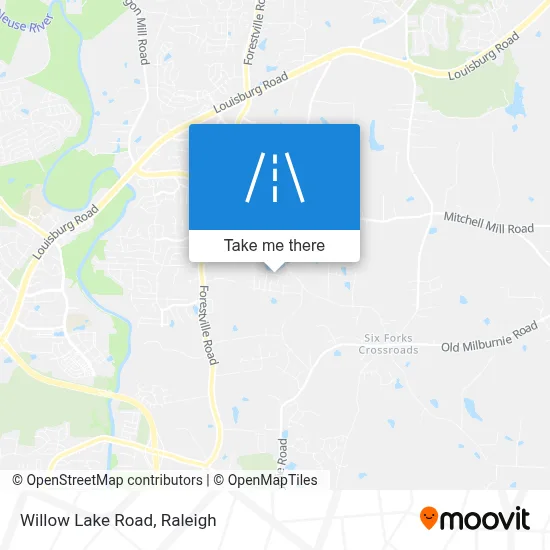 Willow Lake Road map