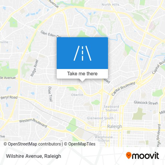 Mapa de Wilshire Avenue