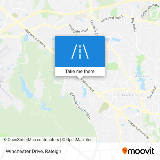 Winchester Drive map