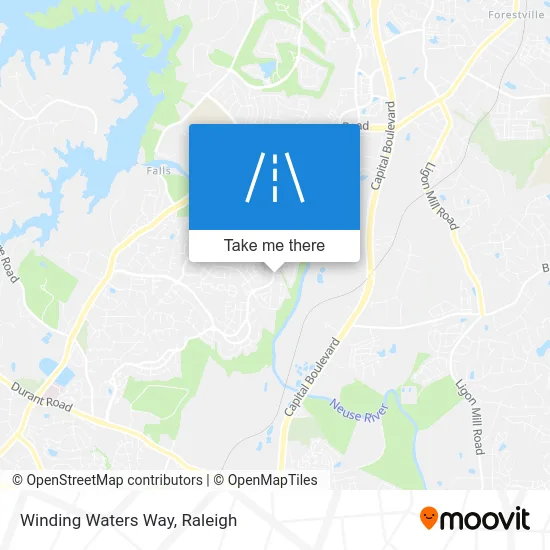 Winding Waters Way map