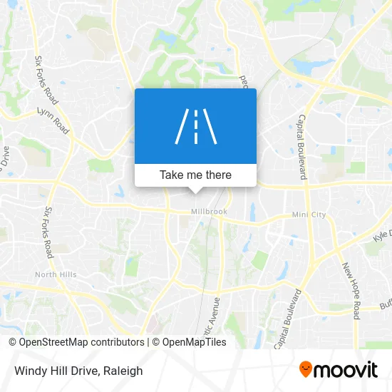 Windy Hill Drive map