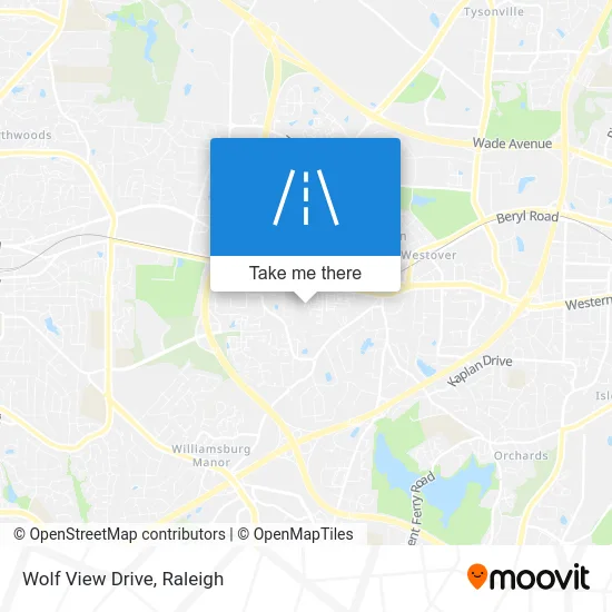 Wolf View Drive map