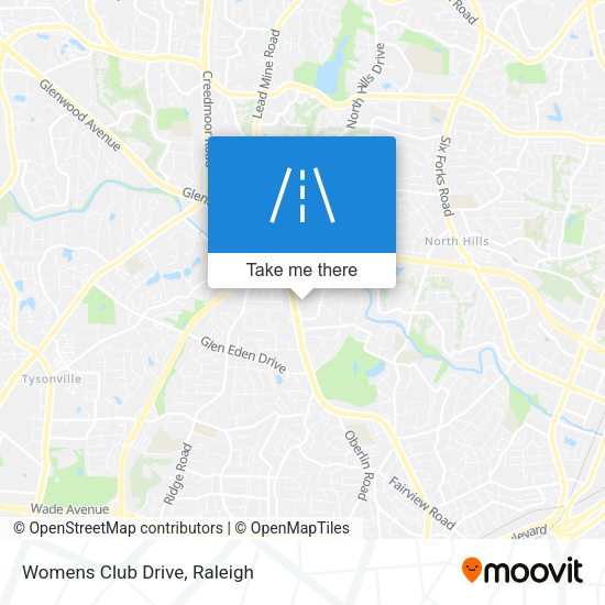 Womens Club Drive map