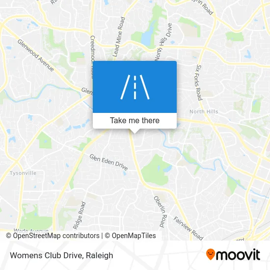 Womens Club Drive map