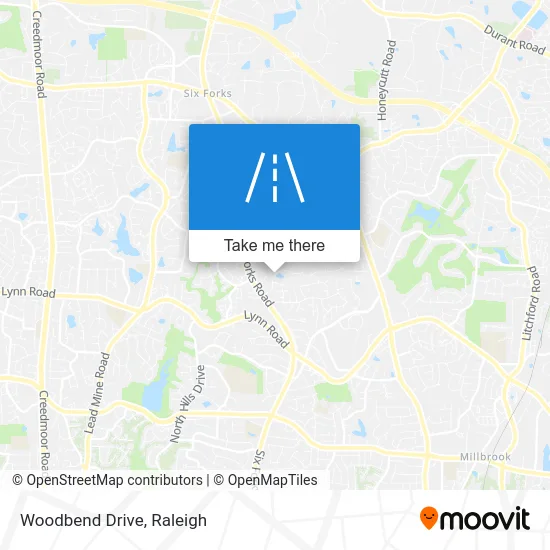 Woodbend Drive map
