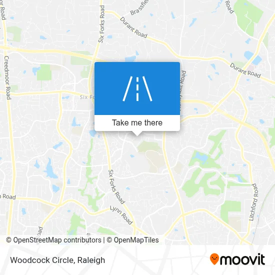 Woodcock Circle map