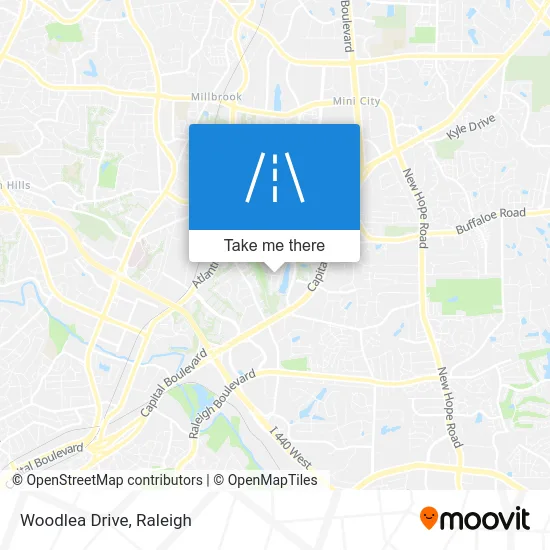 Woodlea Drive map