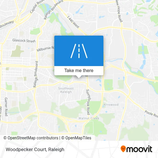 Woodpecker Court map