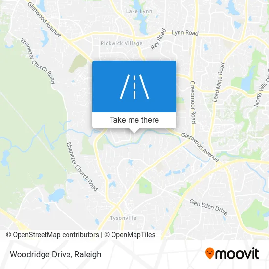 Woodridge Drive map