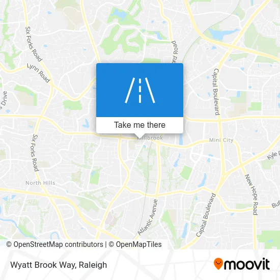 Wyatt Brook Way map