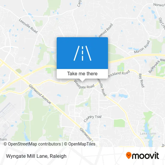 Wyngate Mill Lane map