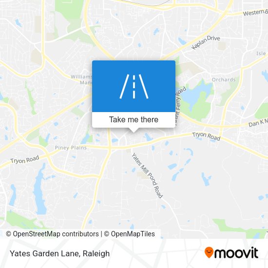 Mapa de Yates Garden Lane