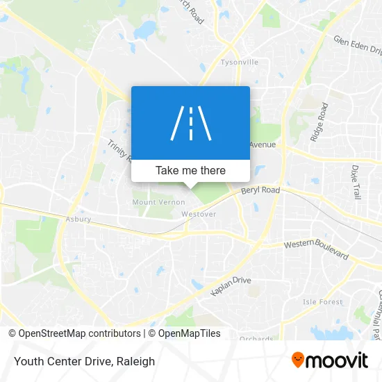 Youth Center Drive map