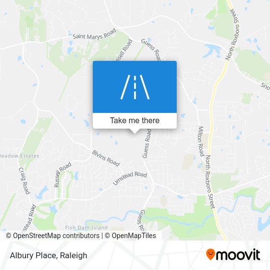 Mapa de Albury Place