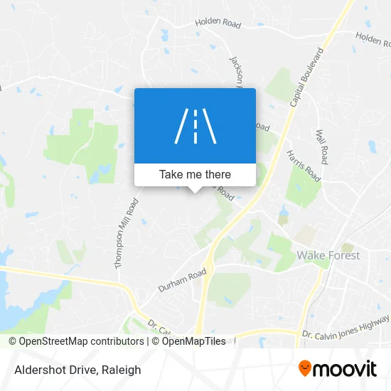Aldershot Drive map
