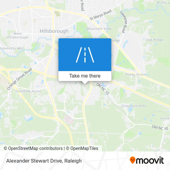 Alexander Stewart Drive map