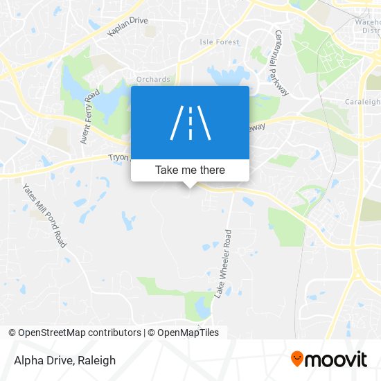 Alpha Drive map
