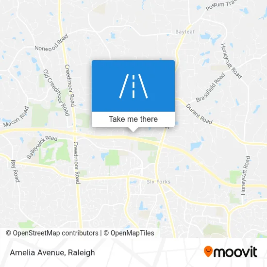 Amelia Avenue map