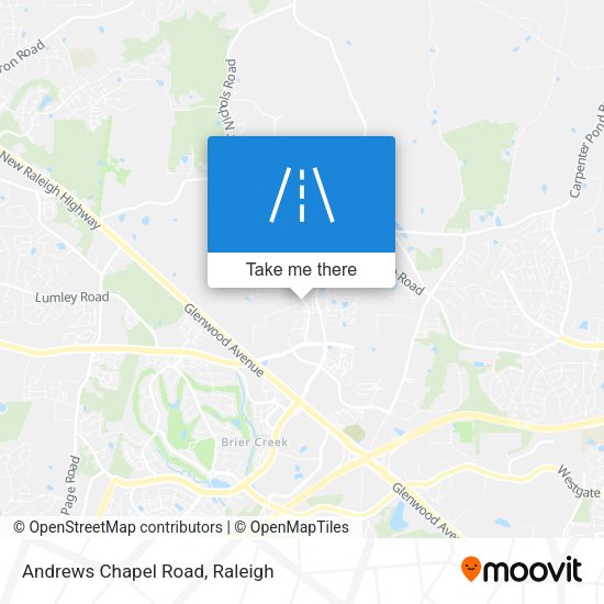 Andrews Chapel Road map