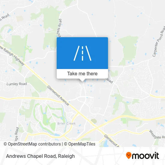Andrews Chapel Road map