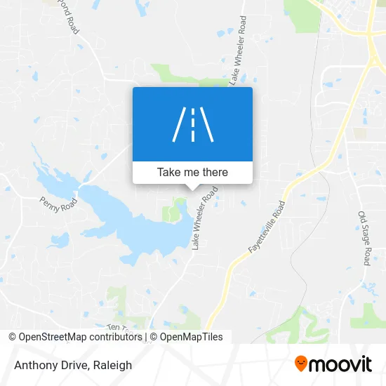 Anthony Drive map