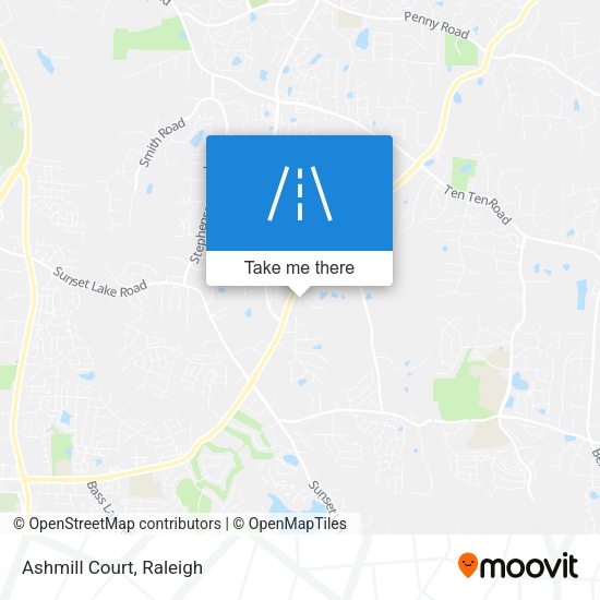 Mapa de Ashmill Court