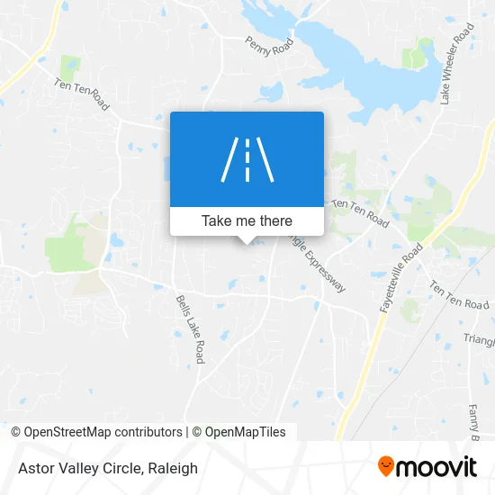 Astor Valley Circle map