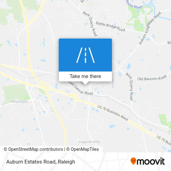 Auburn Estates Road map