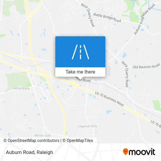 Auburn Road map