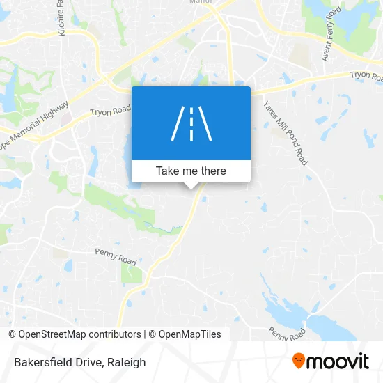 Bakersfield Drive map