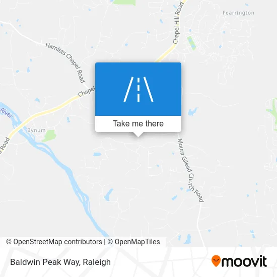 Baldwin Peak Way map