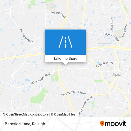 Barnside Lane map
