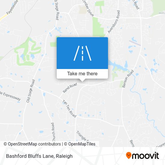 Bashford Bluffs Lane map