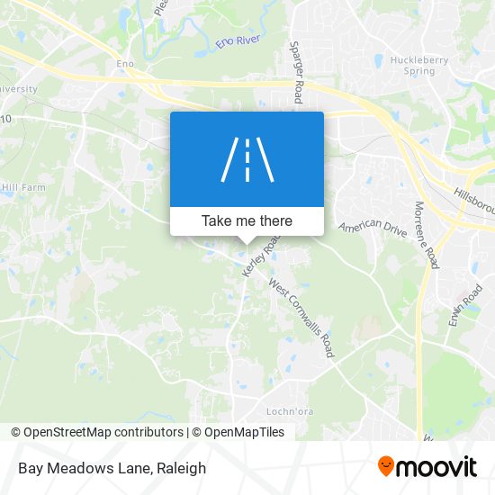 Mapa de Bay Meadows Lane