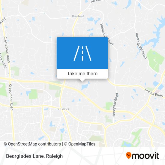 Mapa de Bearglades Lane