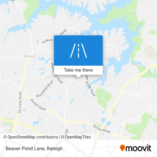 Beaver Pond Lane map