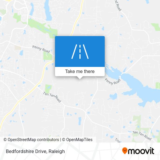 Bedfordshire Drive map