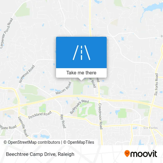 Beechtree Camp Drive map