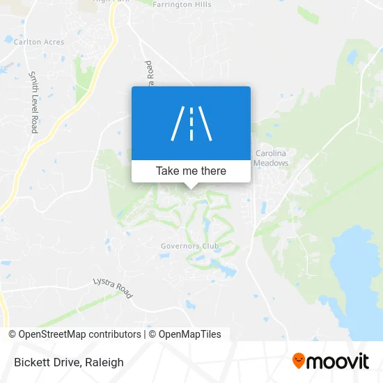Bickett Drive map
