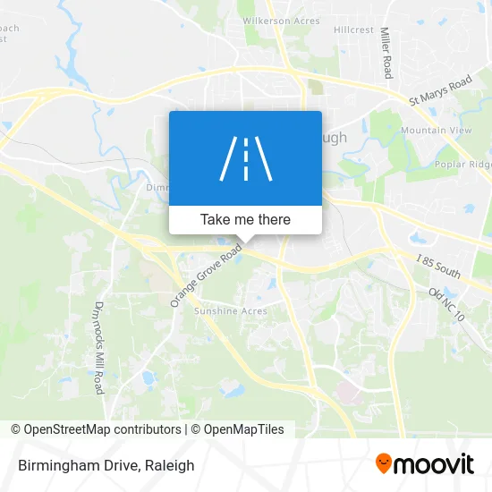 Birmingham Drive map