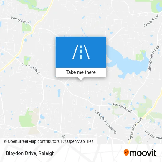 Blaydon Drive map